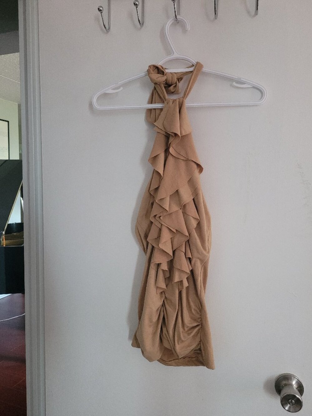 Beautiful beige ruffled top